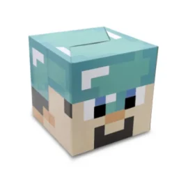 Minecraft hovedbeklædning Enderman Lille Sort Creeper Steve papkasse rekvisitter spil periferiudstyr One size Green zombie mask