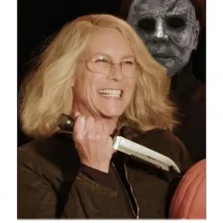 Mingqing Halloween Michael Myers Maske, Halloween Latex Horror Scary Masker til Cosplay Kostume