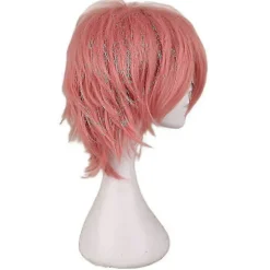 Mode Kort Glat Cosplay Kostume Paryk Til Mænd rouge powder
