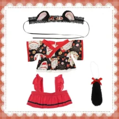 Modetøj Kostumer Pige Broderi Tøj HVID&RØD White&Red Hovedbøjle Haler-Hovedbøjle Haler_YF White&Red Headband Tails-Headband Tails