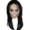 Molezu Momo Maske Uhyggelig Maske, Cleepy Maske Monster Maske, Gyserkostumer Fest Gummi Latex Maske til Halloween Voksen