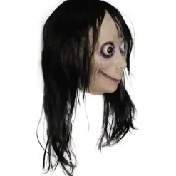 Molezu Momo Maske Uhyggelig Maske, Cleepy Maske Monster Maske, Gyserkostumer Fest Gummi Latex Maske til Halloween Voksen