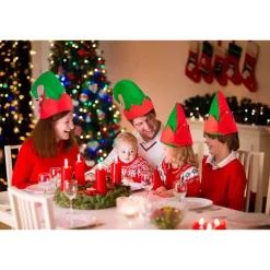 Moon Boat 3-pak Jule-nisse Filt Hat - Jingle Bells Julefest Kostume Gaver Tilbehør