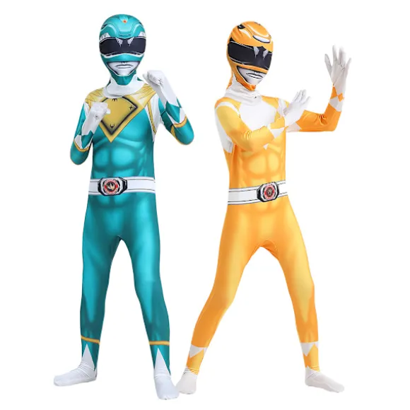 Morphsuits Power Ranger Kostume Voksen, Power Rangers Kostume Voksen Mænd, Power Ranger Kostume Voksen Kvinde Dino Rangers Tyrannosaurus Kejser yellow Height 120cm | Fyndiq