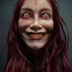 Movehii Halloween Latexmaske, realistisk uhyggeligt Halloween-kostumetilbehør til Halloweenfest Karneval Cosplay-rekvisitter-FX-