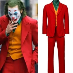 Movie Joker Cosplay Kostume Til Mænd Og Børn Arthur Fleck Fuld Sæt Halloween Fancy Dress Karneval Kostume -a Without wig L