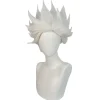 Movie Ursula Cosplay Paryk Hvid Kort Hår til Voksne Kvinder Mænd Halloween Kostume Rekvisitter Cosplay Rollespil Parykker