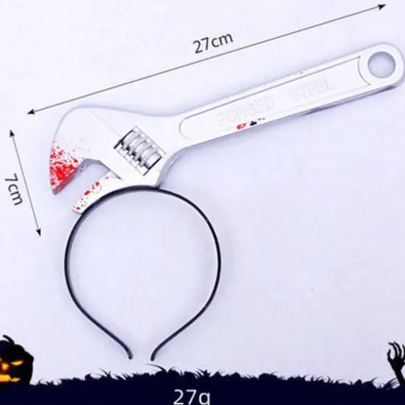 Mub- 2023 Plastik Halloween Hovedbånd Dekorationer Udendørs Uhyggelige Rekvisitter Brugerdefinerede Simulation Fest Dekoration Zombie Til Voksne Børn Sjov knife | Fyndiq