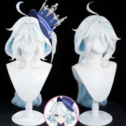 Mub- ecowalson Focalors Kostume Cosplay Spil Genshin Impact Cosplay Anime Focalors Paryk Rollespil Kostume paryk XL_yux wig XL