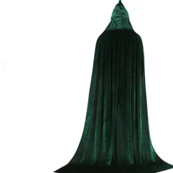 Mub- Factory OEM Tilpasset Cosplay Hætte Kappe Lang Fløjl Kappe Vampyr Halloween Kostume 4 150cm