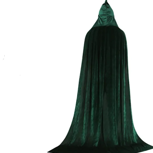 Mub- Factory OEM Tilpasset Cosplay Hætte Kappe Lang Fløjl Kappe Vampyr Halloween Kostume 4 150cm