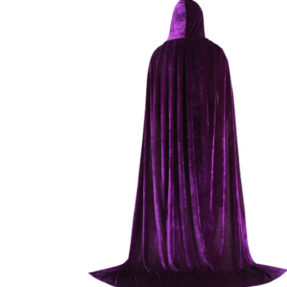 Mub- Factory OEM Tilpasset Cosplay Hætte Kappe Lang Fløjl Kappe Vampyr Halloween Kostume 4 150cm