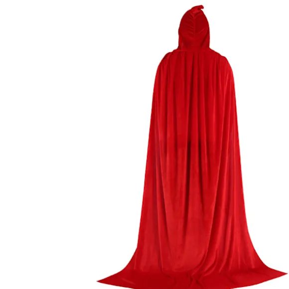 Mub- Factory OEM Tilpasset Cosplay Hætte Kappe Lang Fløjl Kappe Vampyr Halloween Kostume 4 150cm