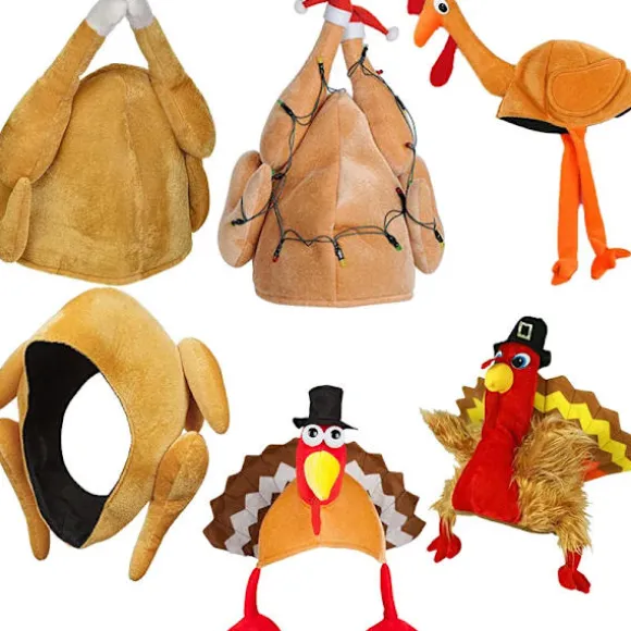 Mub- Halloween Engros Masquerade Dyr Kalkun Cosplay Trick Hat Karneval Fest Thanksgiving Kalkun 4 4 One Size