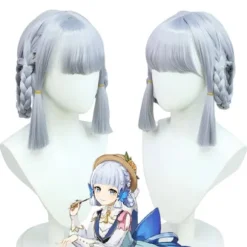 Mub- Hot Anime Genshin Original Gud Ying Impact Kamisato Ayaka Kvinde Kostume Japansk Kjole Cosplay paryk 1_yux wig 1