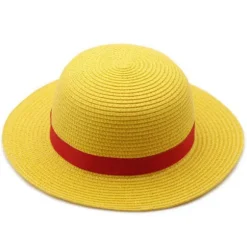 Mub- Luffy Kostume Halmhat Cosplay Udklædning til Halloween Comic Con Anime Fest for Børn Småbørn Drenge hats( one size fits all) 3 XL