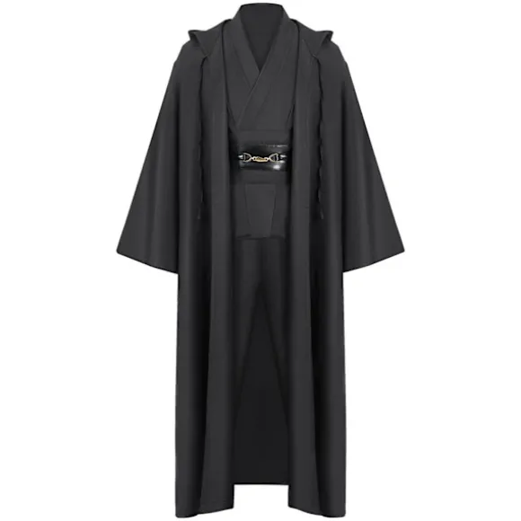 Mub- Obi wan Kenobi Premium Kvalitets Cosplay Kostume Brun Jedi Kåbe fra Star Wars til Lyssværdsdueller Brun Brun.. Brown 2 XL