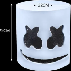 Musikfestival Dj Mask Marshmello Hjelm Cosplay Pro