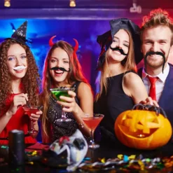 Mustache selvklæbende 48 falske skæg til at lime Schnauzer Fake 48 stk