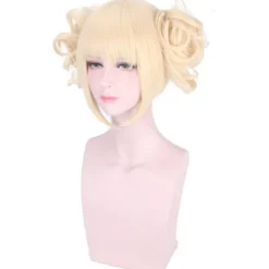 My Hero Academia Toga Himiko cosplay anime paryk delt tiger clips mælkeagtig blond hovedbeklædning