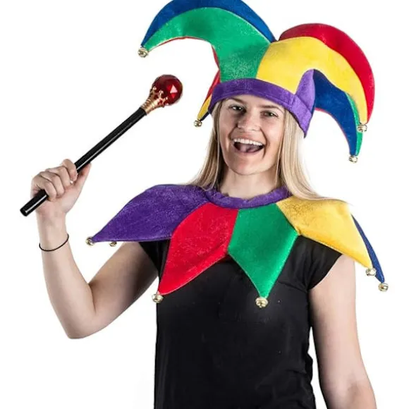 Narrekostume - Hat - Jester Clown Kostume - Kongens Nar