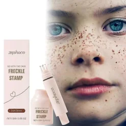 Naturlig fregnepen til realistisk makeup Nem påføring Langtidsholdbar hurtigtørrende formel Alle hudtyper (mørkebrun)