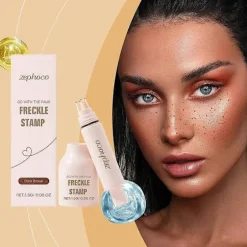 Naturlig fregnepen til realistisk makeup Nem påføring Langtidsholdbar hurtigtørrende formel Alle hudtyper (mørkebrun)
