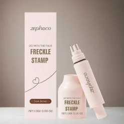 Naturlig fregnepen til realistisk makeup Nem påføring Langtidsholdbar hurtigtørrende formel Alle hudtyper (mørkebrun)