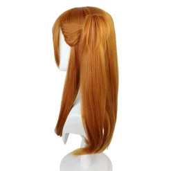 Neon Genesis Evangelion paryk Asuka cos paryk grænseoverskridende orange dobbelt hestehale tigermundsklip paryk