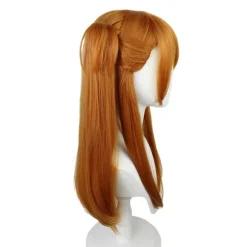 Neon Genesis Evangelion paryk Asuka cos paryk grænseoverskridende orange dobbelt hestehale tigermundsklip paryk