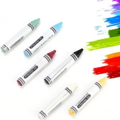 Neon Kropsmaling Farveblyanter 6 Farver Glød Fluorescerende Ansigtsmaling til Børn Fodbold Pigment