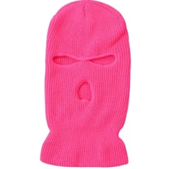 Neon Rosa Balaklava Skihjelm Rånerhue Rosa pink