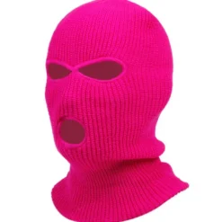Neon Rosa Balaklava Skihjelm Rånerhue Rosa pink