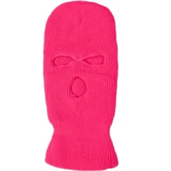 Neon Rosa Balaklava Skihjelm Rånerhue Rosa pink
