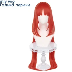 Nilou Cosplay Genshin Impact Cosplay Kostume Uniform Nilou Genshin Cosplay Paryk Anime Spil Varmebestandige Syntetiske Parykker wig only M