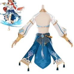 Nilou Cosplay Genshin Impact Cosplay Kostume Uniform Nilou Genshin Cosplay Paryk Anime Spil Varmebestandige Syntetiske Parykker wig only M