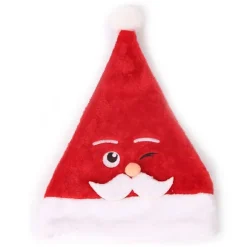 Nissehue Julehue Jul Nisse Julefest Dress up - Blinkende julemand Red