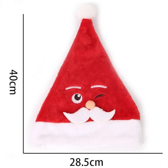 Nissehue Julehue Jul Nisse Julefest Dress up - Blinkende julemand Red