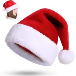 Nissehue Nissehue plys kant Julefest rød nissehue