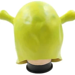 /NN/Shrek Maske Kostume Halloween Cosplay Voksen Fuld Hoved Grøn Shrek Maske Latex Maske