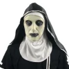 Nonne Maske Halloween Horror Scary Scary Beam Kvindelig Spøgelse Ansigt Hoved Tricky Fest Rekvisitter