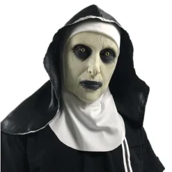 Nonne Maske Halloween Horror Scary Scary Beam Kvindelig Spøgelse Ansigt Hoved Tricky Fest Rekvisitter