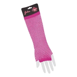 Näthandskar Rosa Långa Pink one size