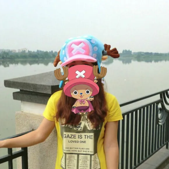Ny Anime Tony Tony Chopper Cap Cosplay Plysset Vinterhat Gave Lyseblå Hfmqv