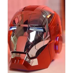 Ny Autoking 1:1 Mk5 Iron Man Hjelm Cosplay Engelsk Stemmeaktiveret Øjeglød Model Legetøj Voksen Elektrisk Bærbar Julegave WSLIHV guld