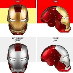 Ny Autoking 1:1 Mk5 Iron Man Hjelm Cosplay Engelsk Stemmeaktiveret Øjeglød Model Legetøj Voksen Elektrisk Bærbar Julegave WSLIHV guld