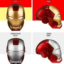 Ny Autoking 1:1 Mk5 Iron Man Hjelm Cosplay Engelsk Stemmeaktiveret Øjenglød Model Legetøj Voksen Elektrisk Bærbar Julegave no box