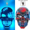 Ny Halloween Neon Maske Led Masque Maskerade Glow Party Masker i Mørket Halloween Sjove Masker Cosplay Kostume Tilbehør~10130