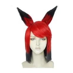 Ny Hazbin Cosplay Hotel ALASTOR Cosplay Parykker Hår Rekvisitter Halloween Karneval