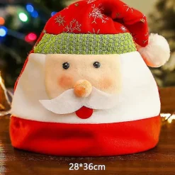 Nye julehatte Voksne Børn Børne Kostume Julemanden Snemand Rensdyr Festival Hattepynt til Navidad Nytårsgaver 39 28*40cm